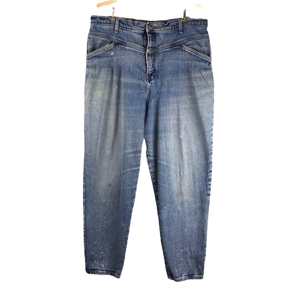 Vintage Action West High Waisted Jeans Relaxed Fit 80s 90s Retro Y2K Size 16